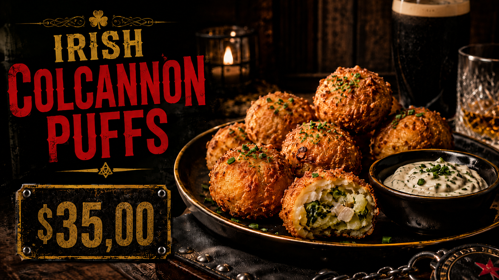 Irish Colcannon Puffs